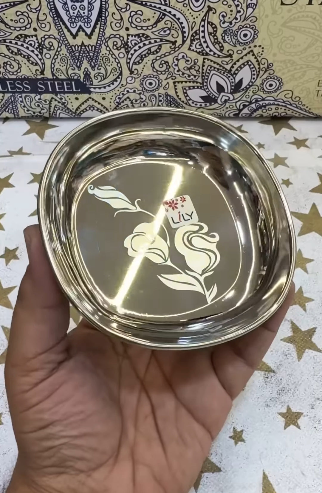 Lily 63pc 100% Pure stainless steel dinner set