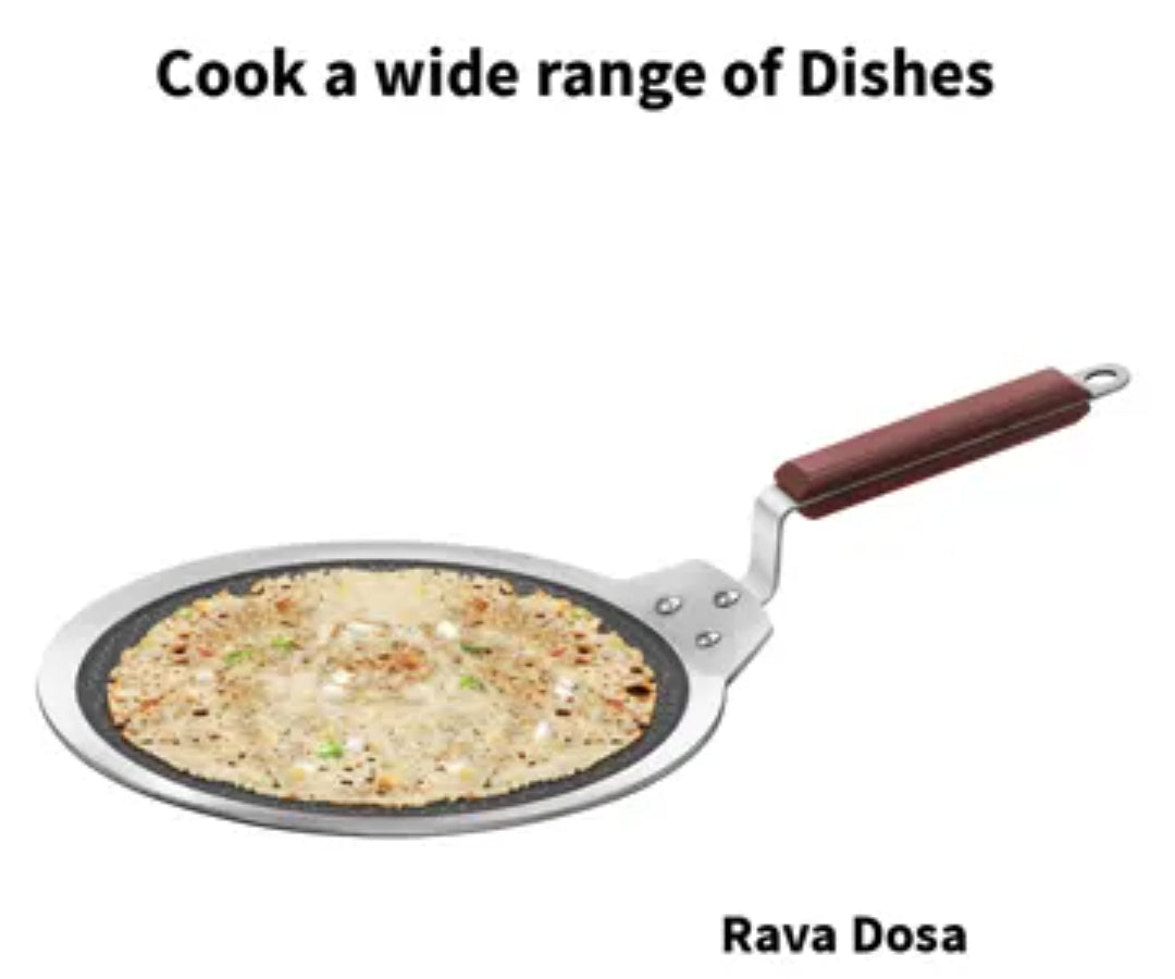 Hawkins Tri-ply Dosa Tava with Shielded Nonstick 28 cm (NSDT28)