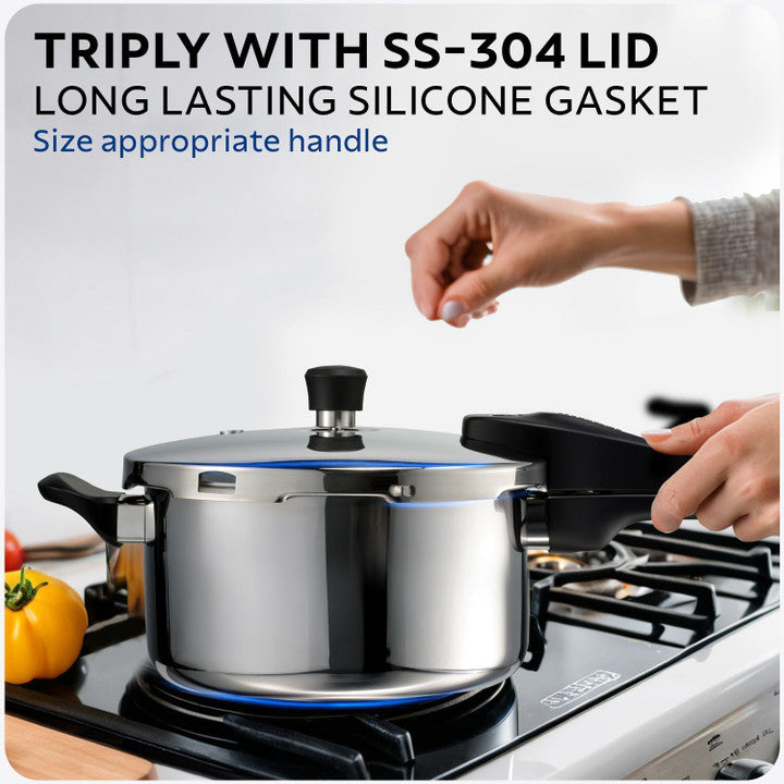 Tramontina triply pressure Cooker (induction bottom)