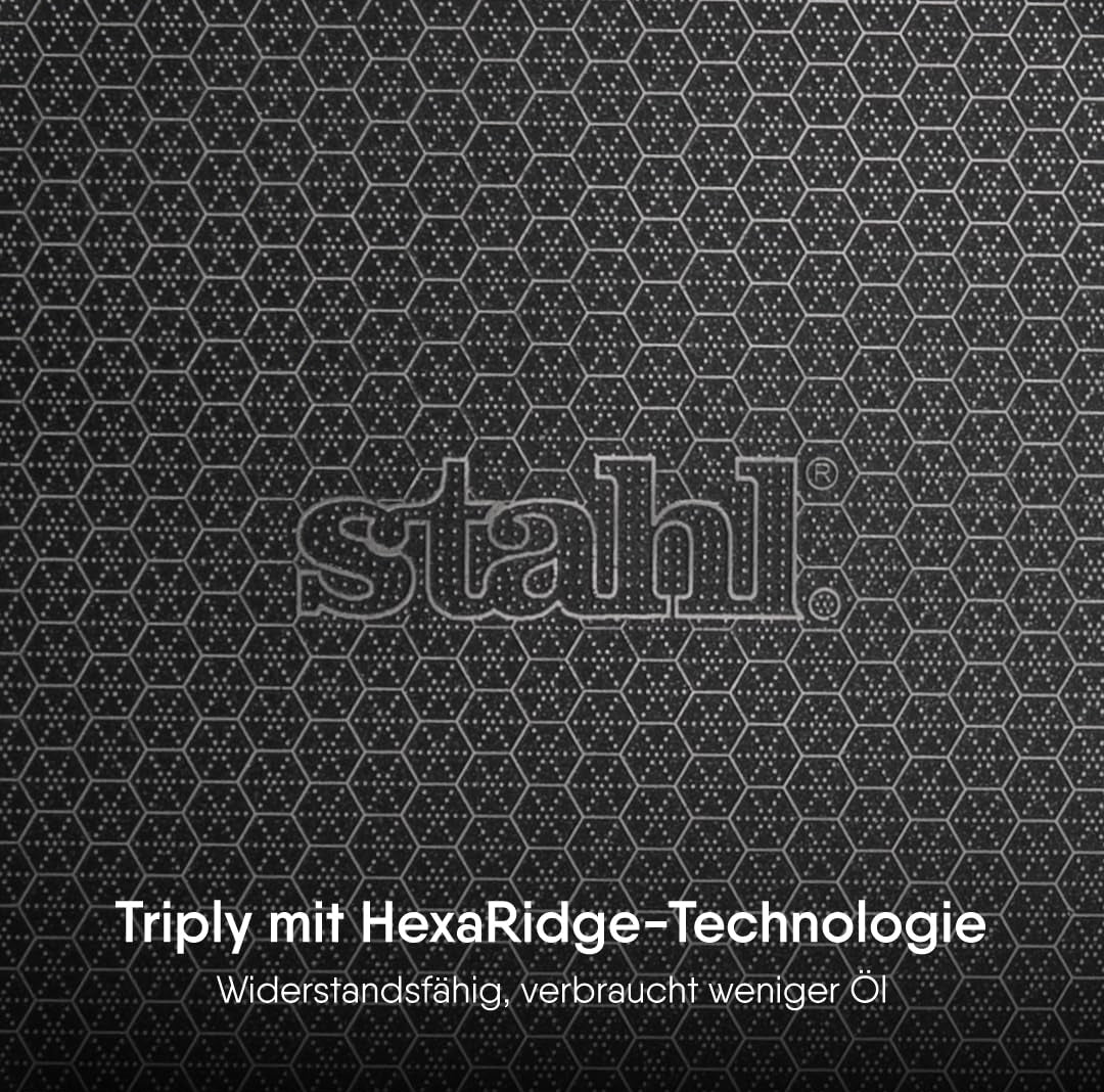 Stahl triply honeycomb frypan