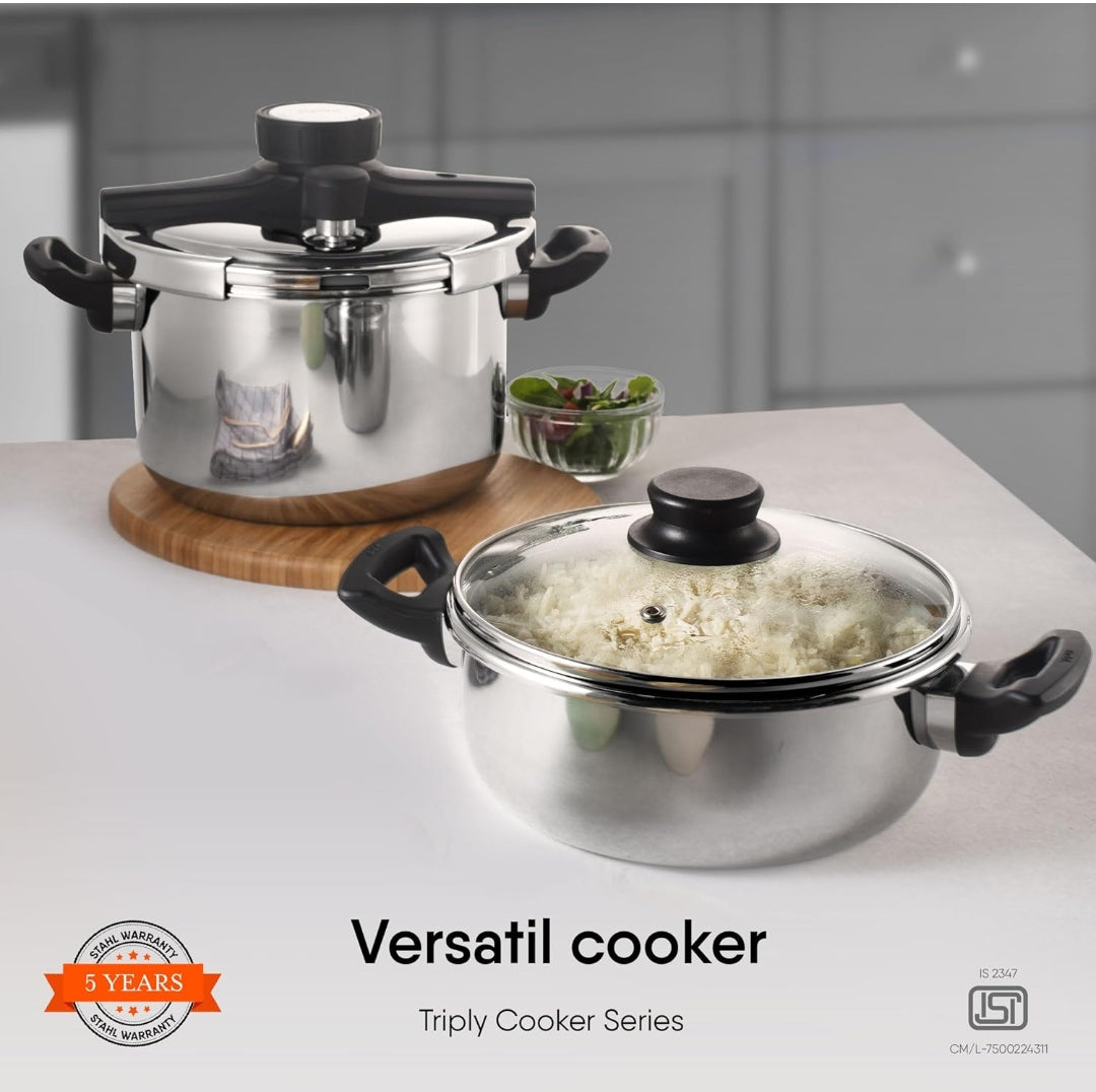 Stahl Versatil Triply Pressure Cooker