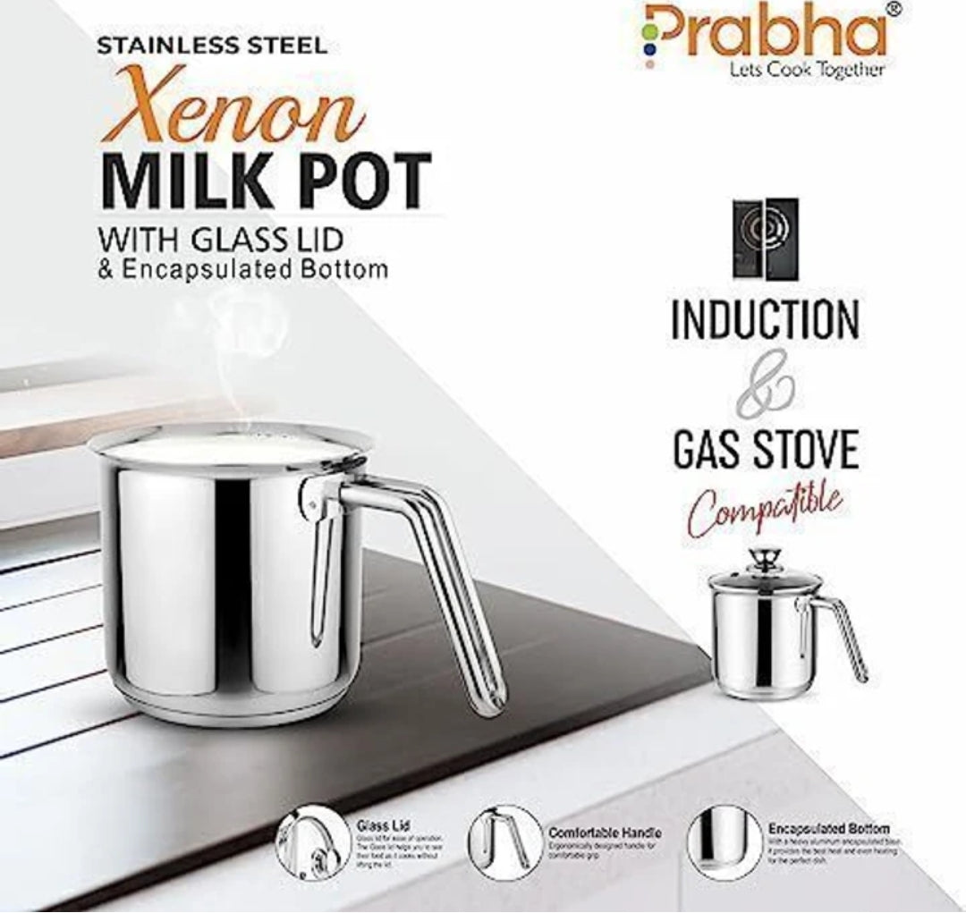 Prabha milk pot Milk boiler with Sandwich bottom