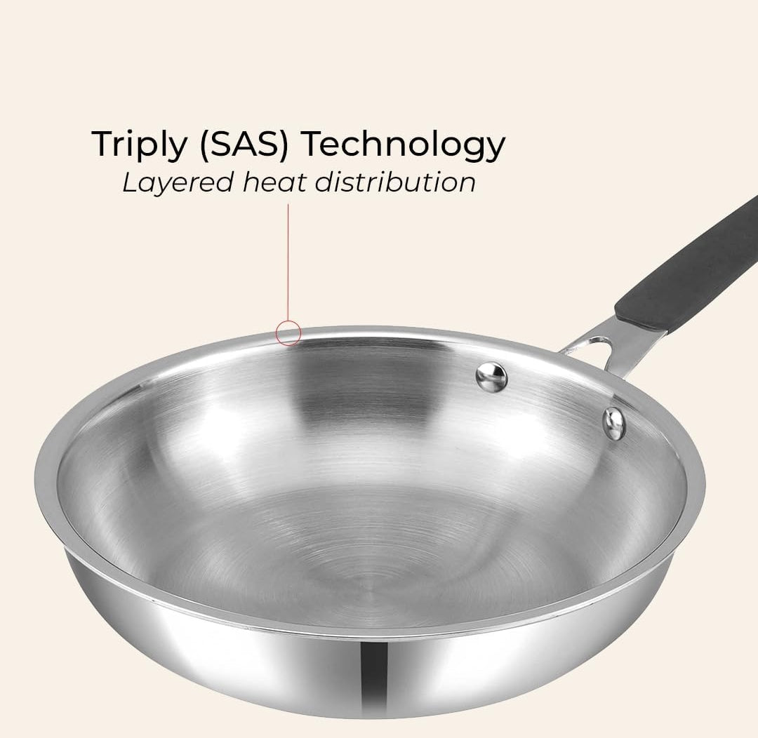 Vinod Luxury Triply Stainless Steel Cookware 5pc set