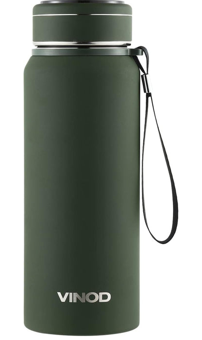 Vinod Bolt Vacuum Insulated Stainless Steel Water Bottle - 850ml | Copper Coating | Hot and Cold