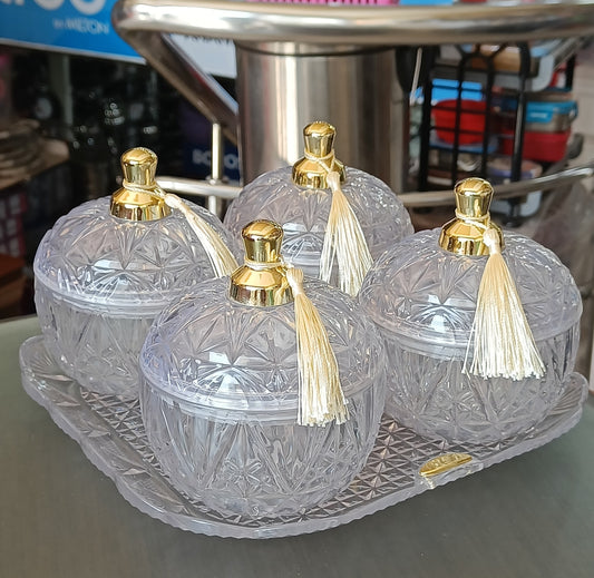 Nayasa Glassy-4 Fancy serving set