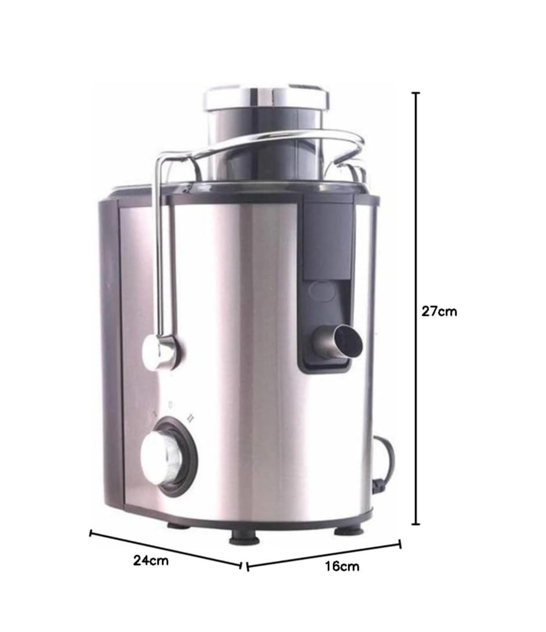 Borosil Primus Plus Juicer, 500 W, Stainless Steel Centrifugal Juicer.