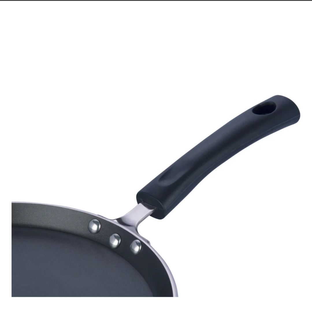 Vinod Inducto Aluminium Non Stick Dosa tawa | Flat Bottom Tawa | 5 mm Extra Thick | 3 Layer Ceramic Coating | Metal Spoon Friendly | Induction Base