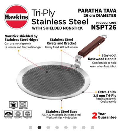 Hawkins Triply Pratha Tawa 260mm