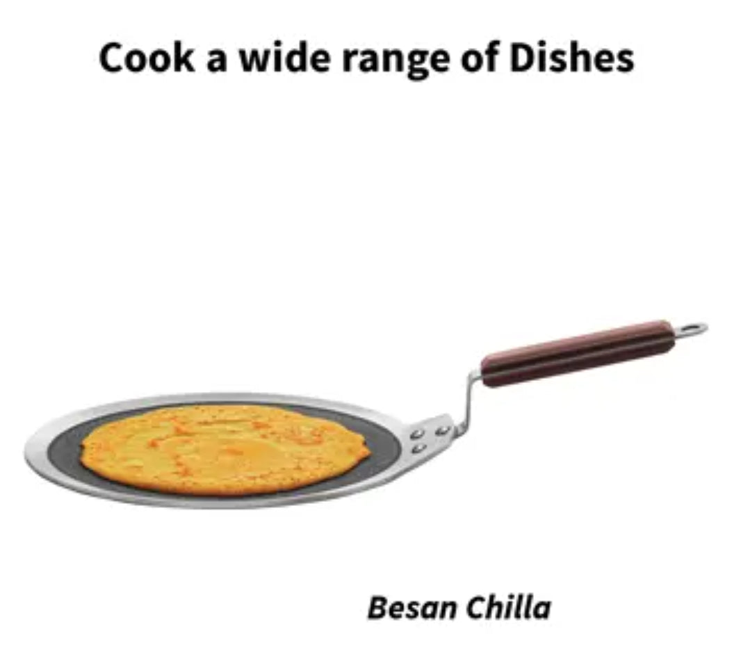 Hawkins Tri-ply Dosa Tava with Shielded Nonstick 28 cm (NSDT28)