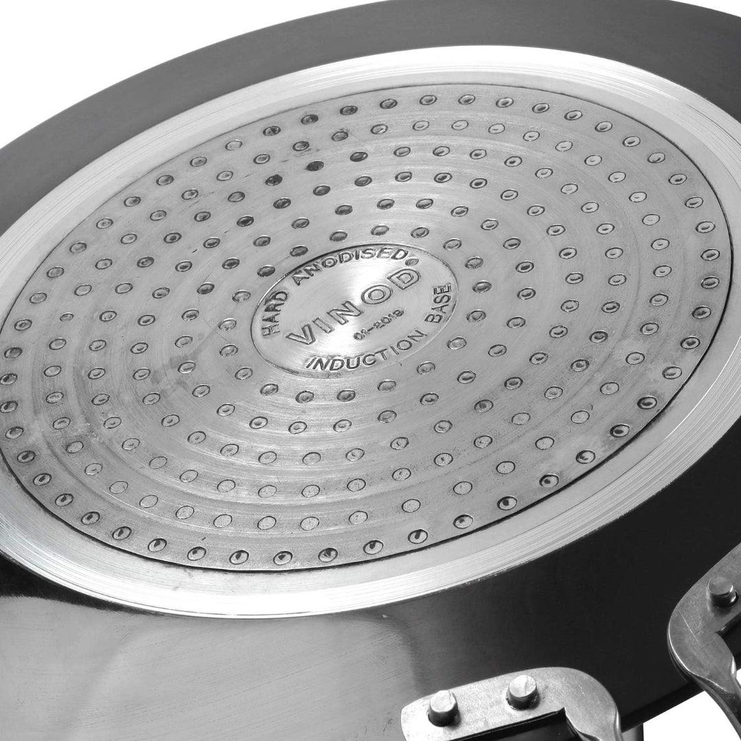 Vinod Black Pearl Plus Hard Anodised | Induction base | Flat Roti Tawa - 26.5 cm | 5.25mm Thick