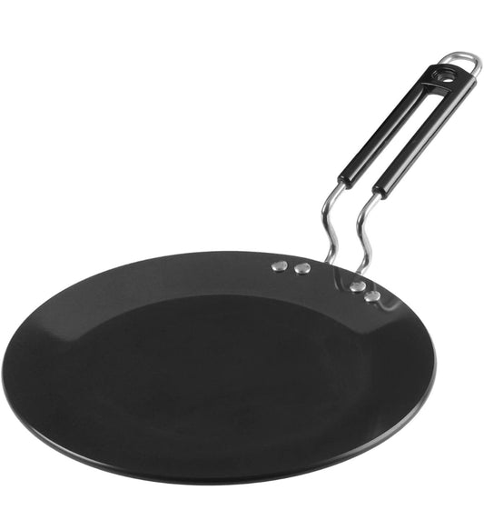 Vinod Black Pearl Plus Hard Anodised | Induction base | Flat Roti Tawa - 26.5 cm | 5.25mm Thick
