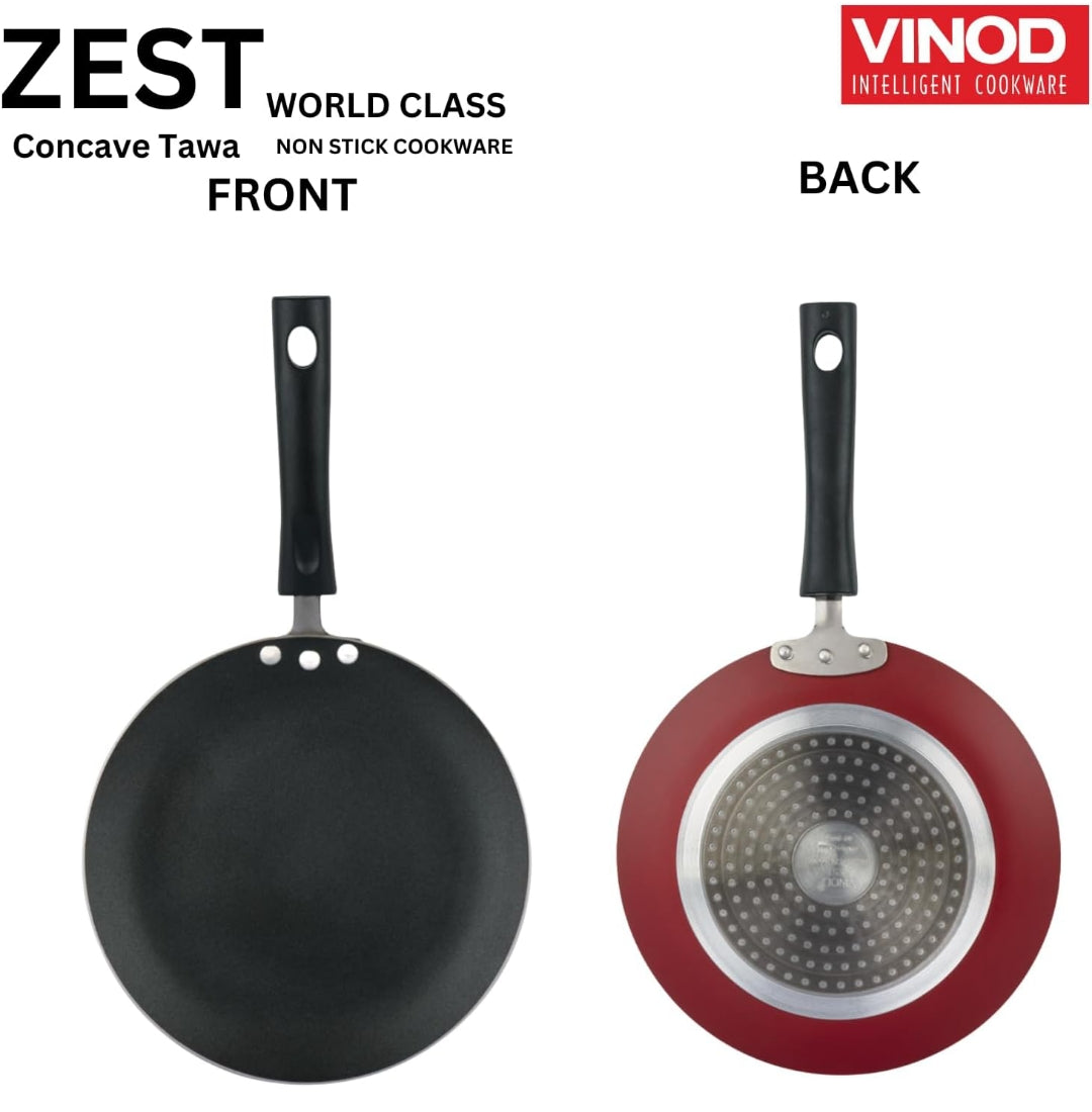 Vinod Zest Non-Stick Concave Tawa - 26.5 cm