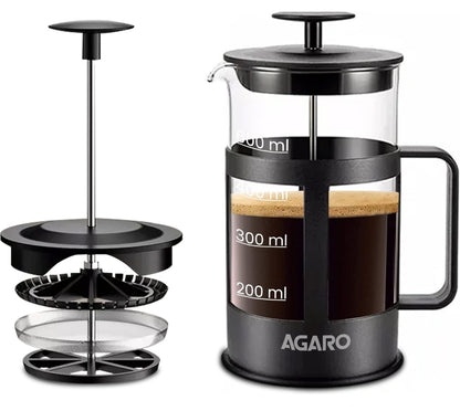 AGARO Delite French Press Coffee And Tea Maker, 600ml