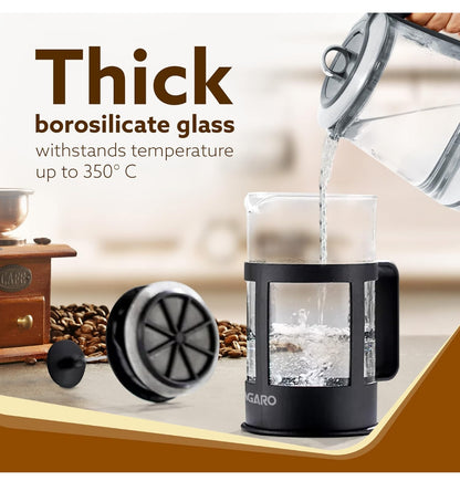AGARO Delite French Press Coffee And Tea Maker, 600ml