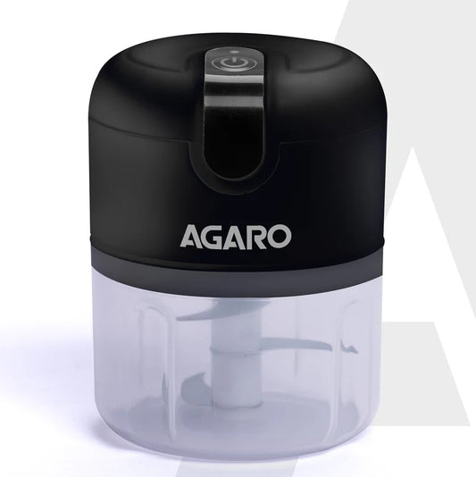 Agaro Elite Rechargeable Mini Electric Chopper, 250 Ml, Black