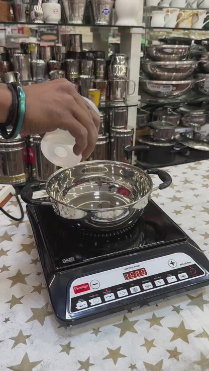 Prestige PIC 20 NEO Induction Cooktop 1600W|Indian Menu Options| Automatic Voltage Regulator| Timer with user pre-set