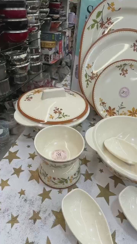 Stehlen pure melamine 33pc dinner set