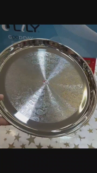63pc 100% pure stainless steel LILY 'Good Luck' dinner set