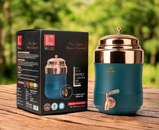 Le-casa 100%pure copper water dispenser 5 Litre capacity.