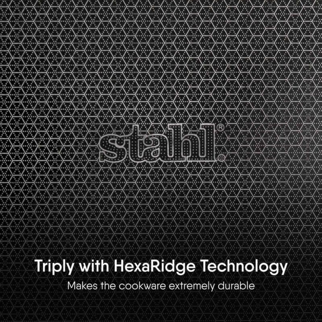 Stahl Artisan Hybrid Engraved Flat Tawa - 28cm