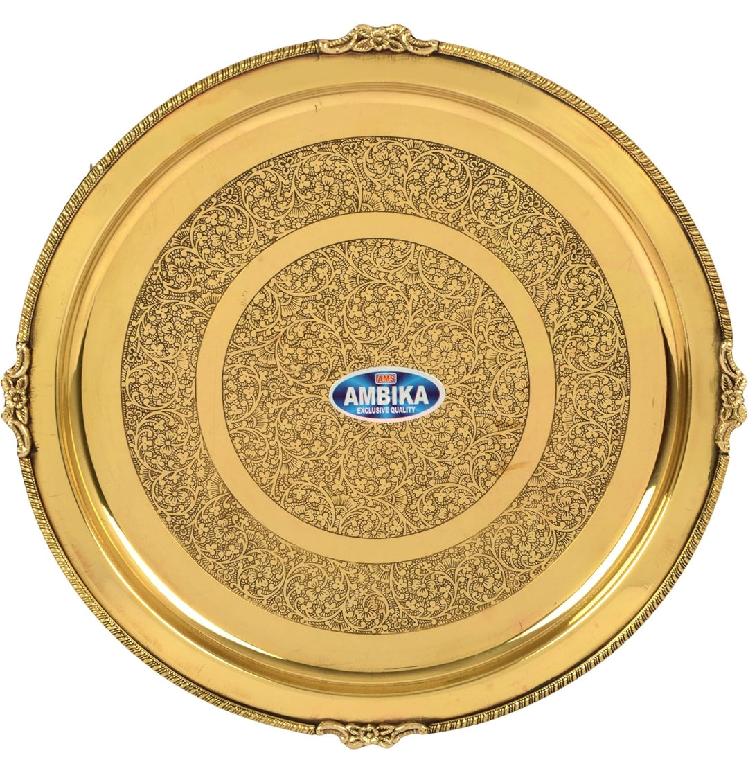 Ambika 51pcs pure Brass Dinner Set.