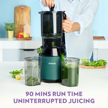 BOROSIL Vita Rich 250 W Juicer | Slow juicer | Cold press juicer