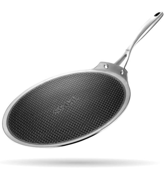 Stahl Artisan Hybrid Engraved Flat Tawa - 28cm