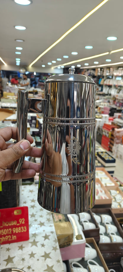51pc 100% pure stainless steel dinner set| brand_Mirror | hammered
