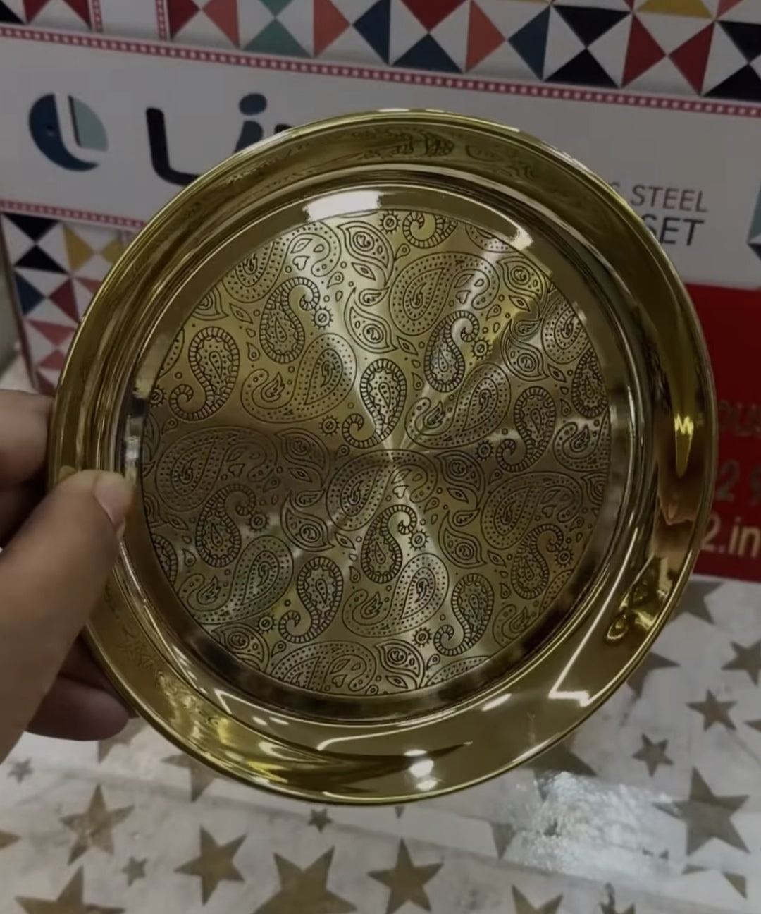 Lily Good Luck Pure Brass Dinner Set of 51 pcs