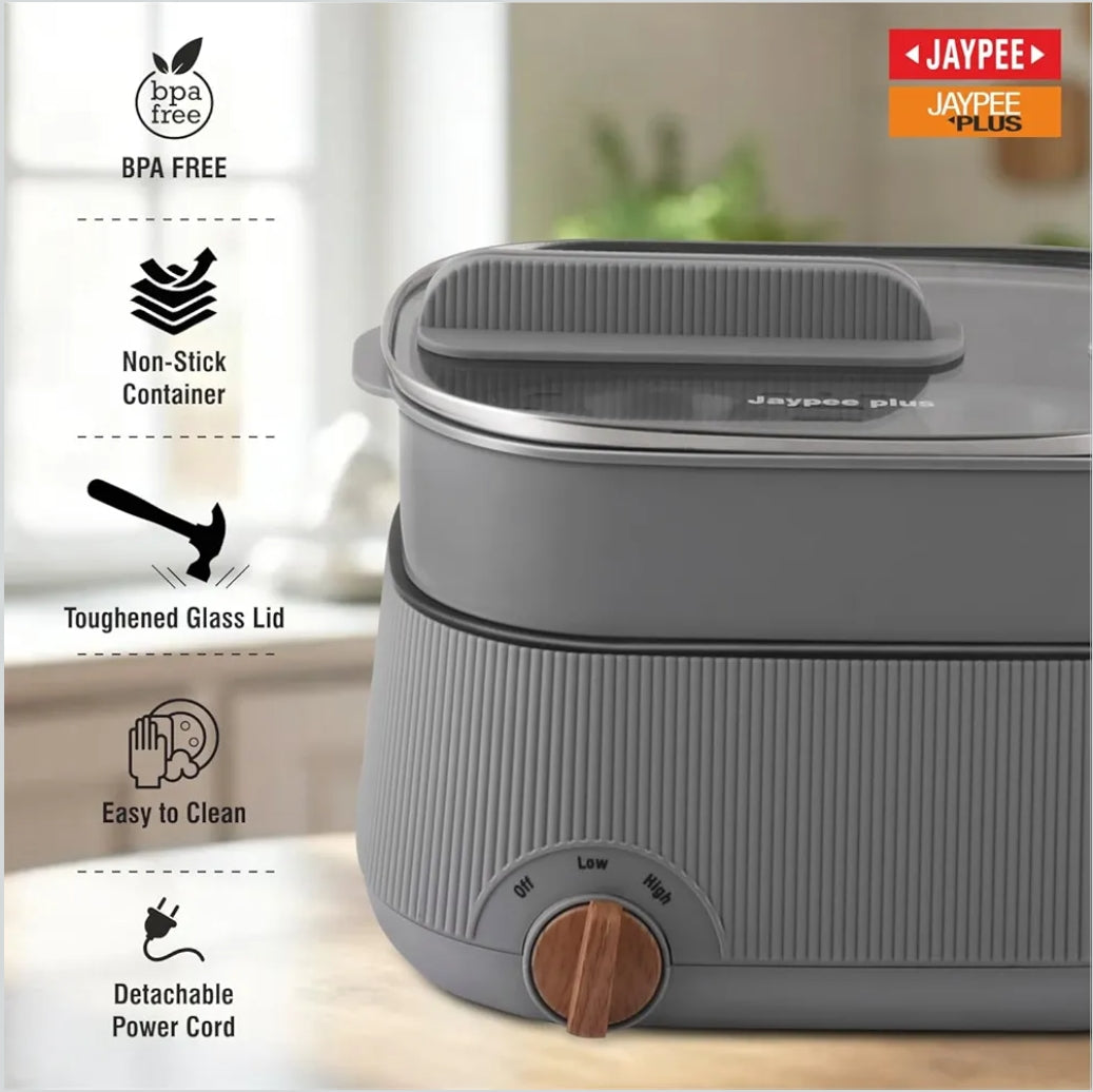 Jaypee Plus Multi Cook 4 in 1 ( Steam, Cook & boil ) Electric Cooker