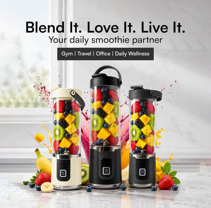 UBON Portable Blender | Rechargeable USB-C Smoothies & Shakes Juicer Cup (BPA-Free, Multicolour)