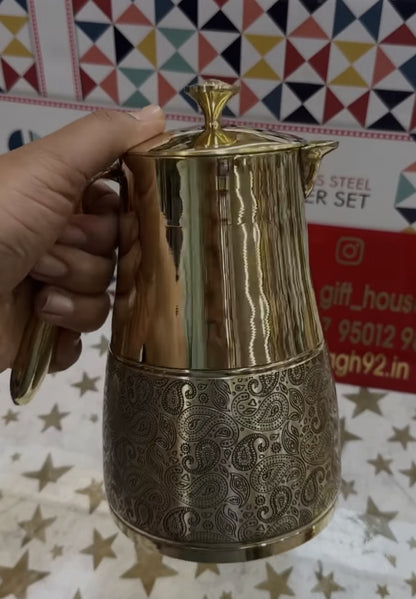 Lily Good Luck Pure Brass Dinner Set of 51 pcs