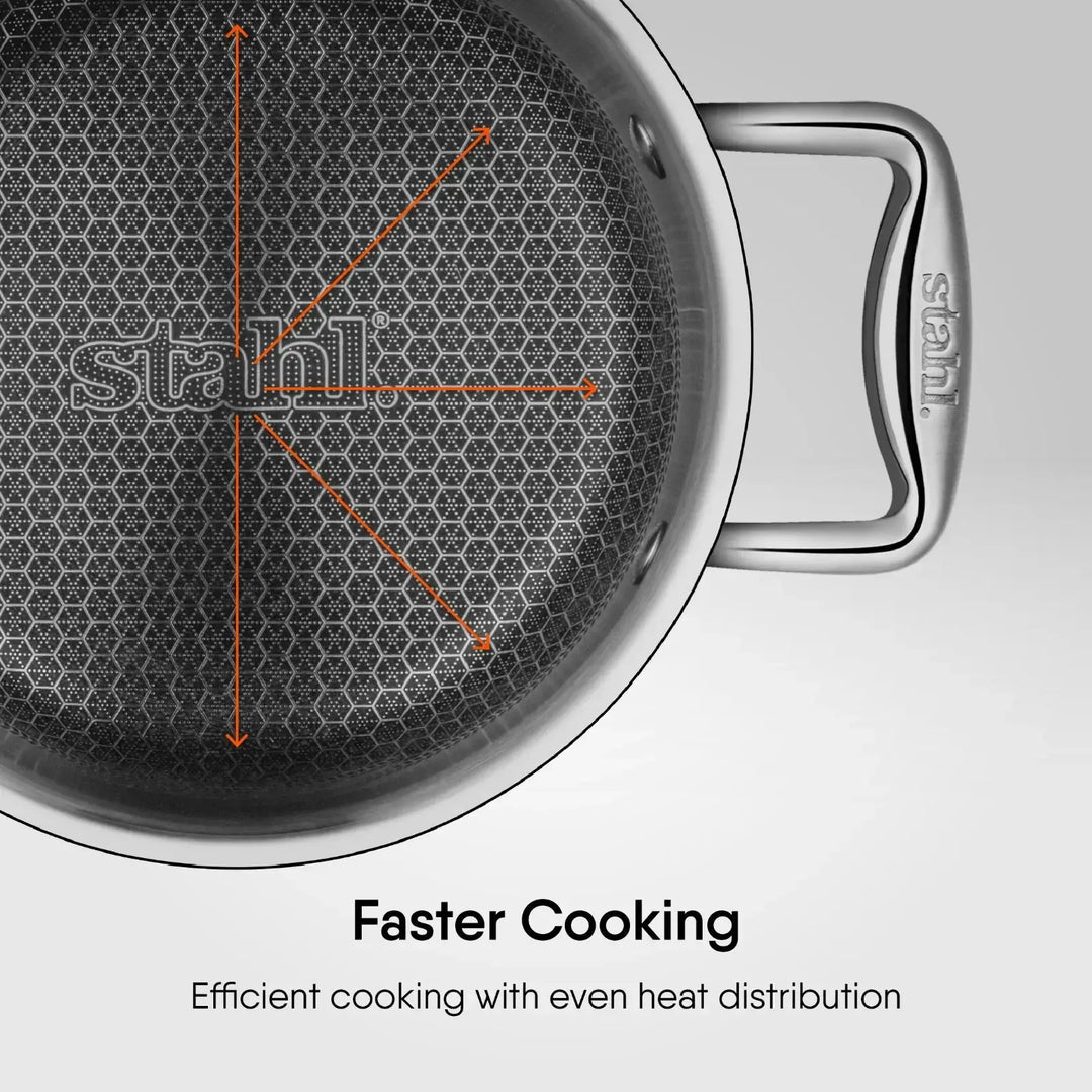 Stahl Sauce Pot / Casserole / Tope - Triply Artisan Hybrid Series