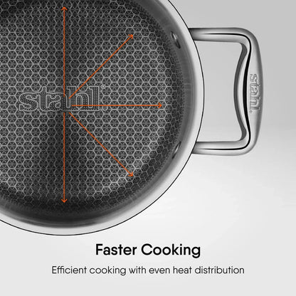 Stahl Sauce Pot / Casserole / Tope - Triply Artisan Hybrid Series