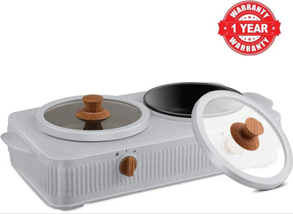 Jaypee Plus Electric CookSmart Casserole 3-in-1 for Reheating, Cooking &  Serving(1.5+1.5 Ltr)