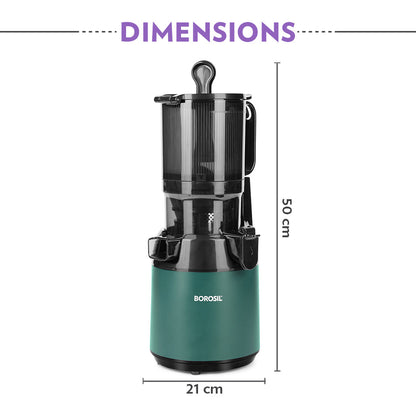 BOROSIL Vita Rich 250 W Juicer | Slow juicer | Cold press juicer