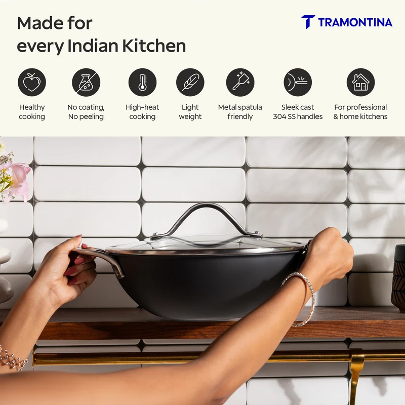 Tramontina Heritage Rust-Resistant Iron Kadai