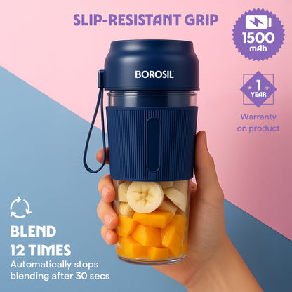 Nutrigrip Portable Blender, Blue, 40 W