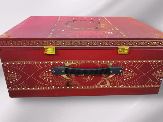 Expo 63pc pure brass dinner set with etching work