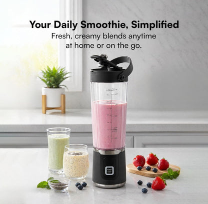 UBON Portable Blender | Rechargeable USB-C Smoothies & Shakes Juicer Cup (BPA-Free, Multicolour)