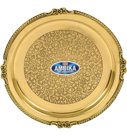 Ambika 51pcs pure Brass Dinner Set.