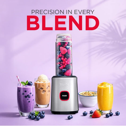 Sujata Nutromatic 600 Watt Electric Blender | Personal Blender for Smoothies, Juices & Nutritious Drinks