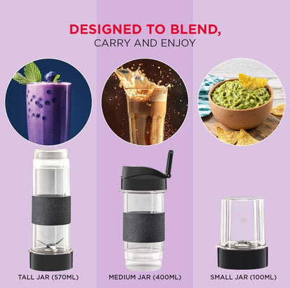 Sujata Nutromatic 600 Watt Electric Blender | Personal Blender for Smoothies, Juices & Nutritious Drinks