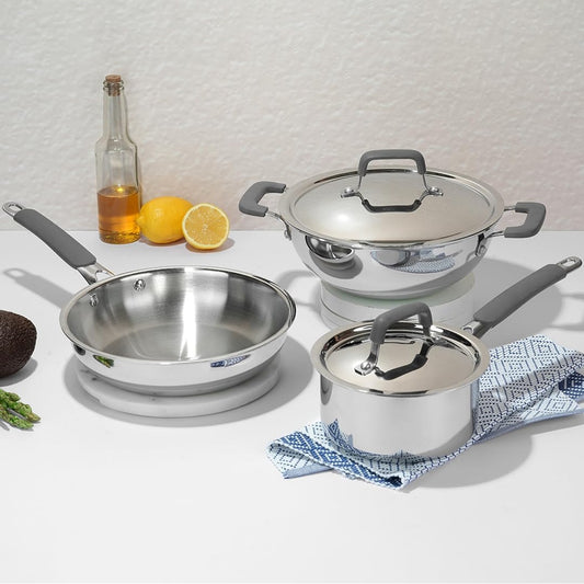 Vinod Luxury Triply Stainless Steel Cookware 5pc set