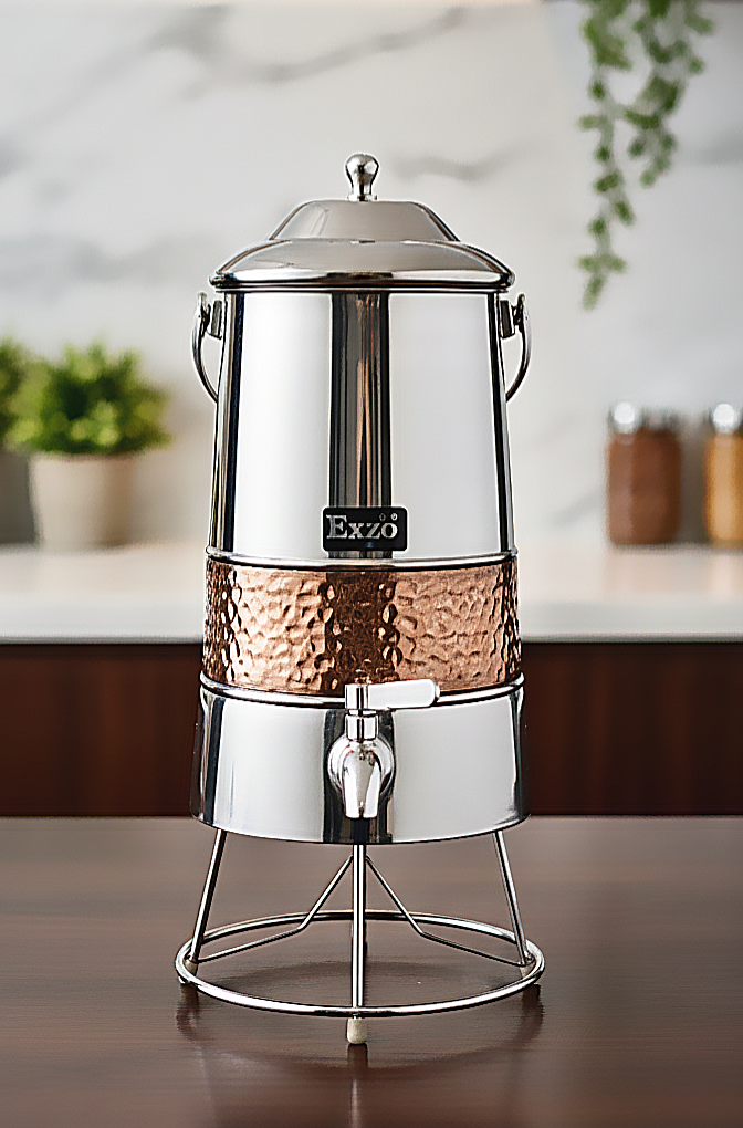 Expo-Copper Touch Matka-Inside Copper with Stainless Steel stand