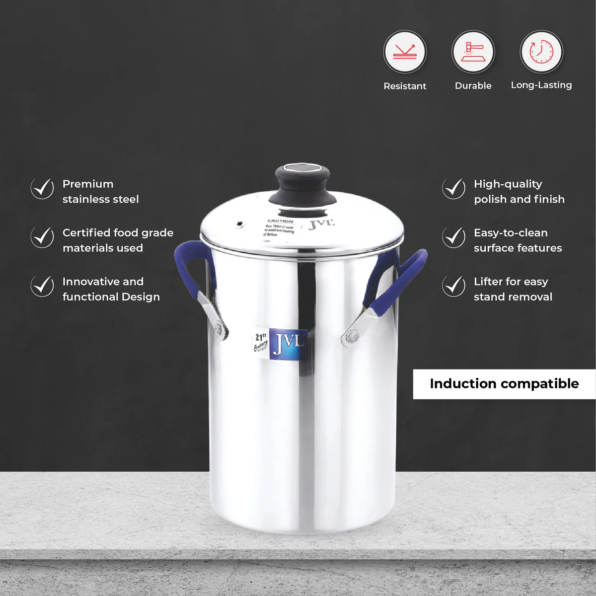 JVL Thatte Idly Maker with Triply Base