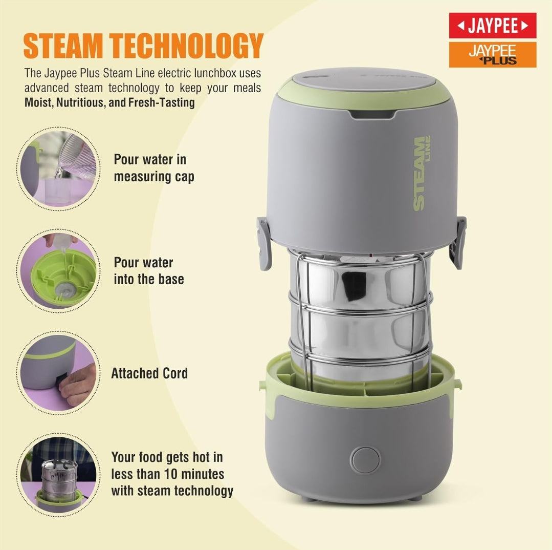 Jaypee Plus Steam Line Electric Lunch Box