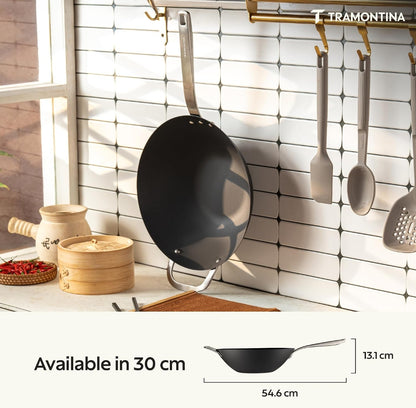 Tramontina Heritage Rust-Resistant Iron Wok - 30cm (4L)