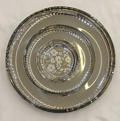 51pc 100% pure stainless steel dinner set| brand_Mirror | hammered