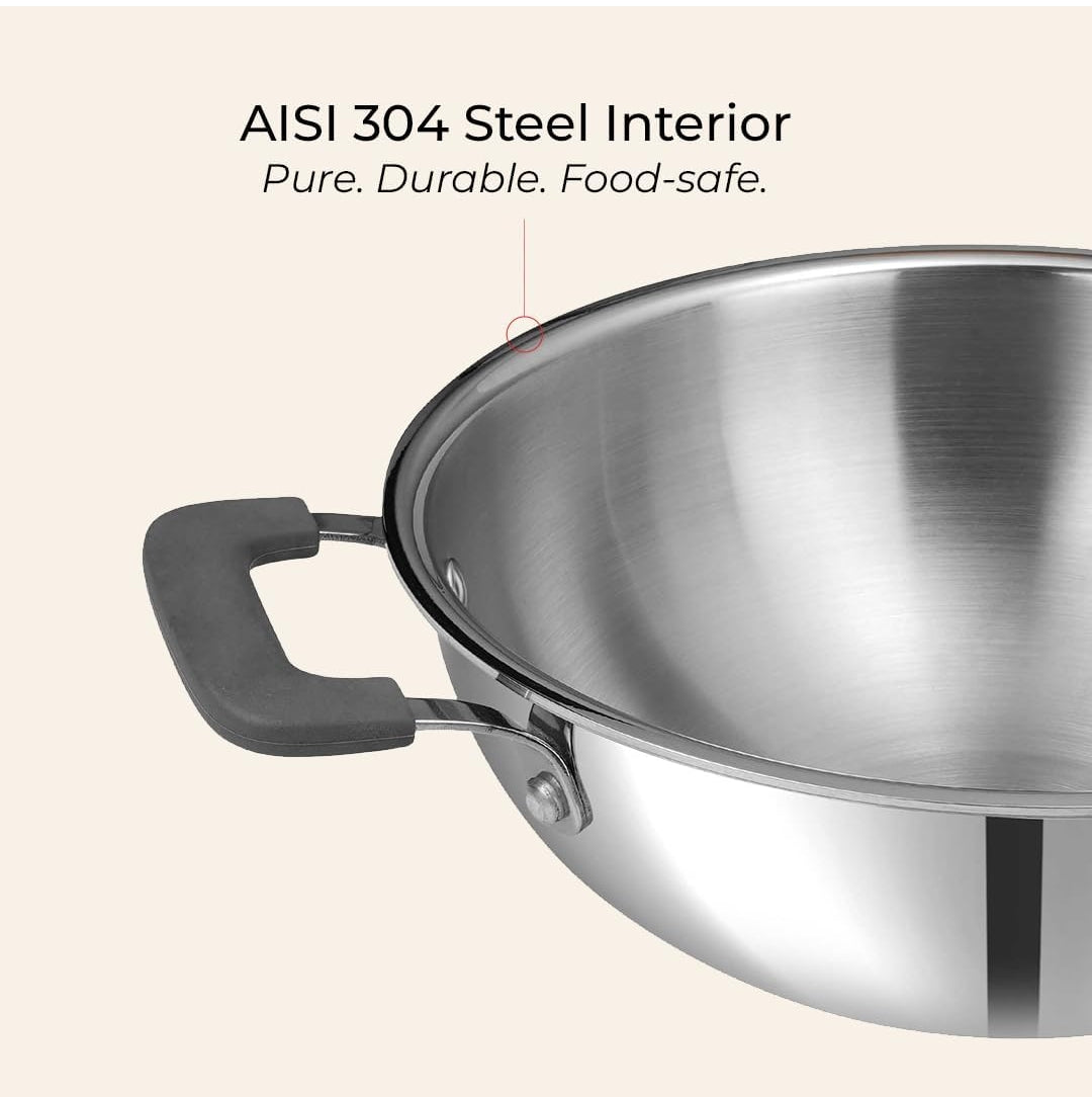 Vinod Luxury Triply Stainless Steel Cookware 5pc set